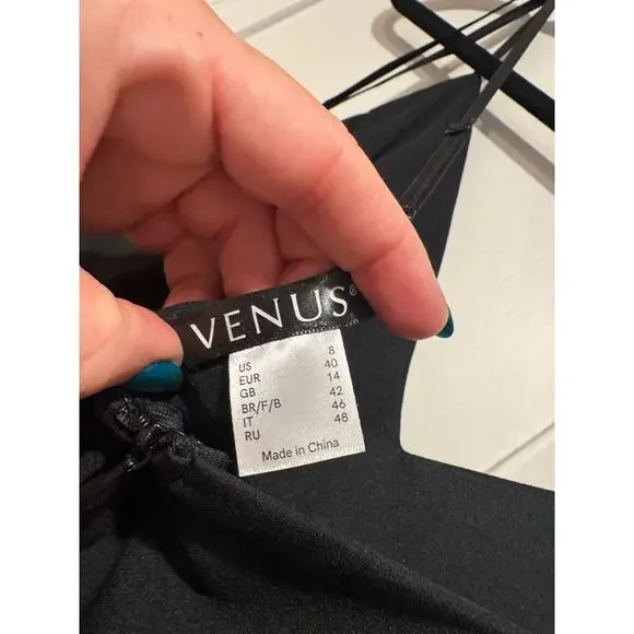 Black Long Dress VENUS Brand - Picture 6 of 6